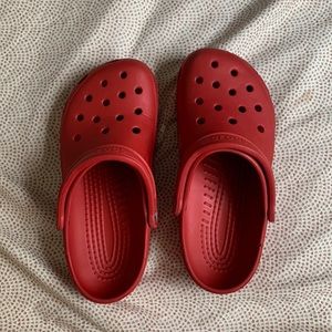 Red Crocs (size 7M/9W)